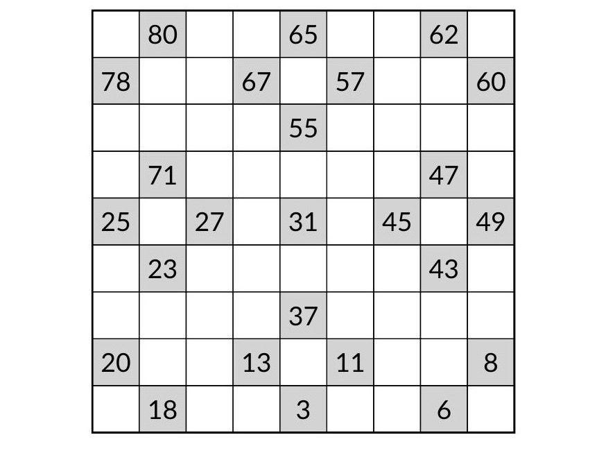 Ejemplo de Camino - pasatiempo de PasatiemposWeb