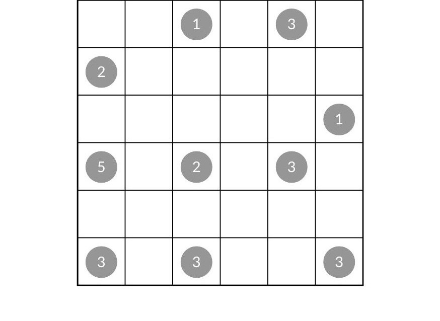 Ejemplo de Isla - pasatiempo de PasatiemposWeb